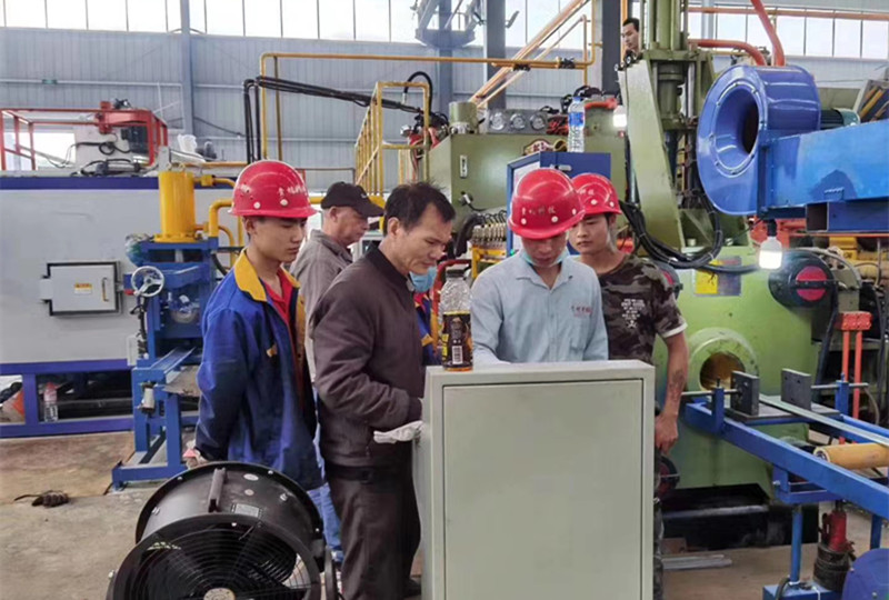 2021年企業(yè)新增擠壓生產(chǎn)線調試