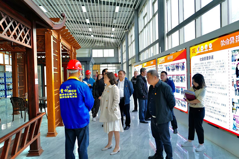 貴陽(yáng)經(jīng)開區(qū)黨工委副書記朱霖毅到貴州貴材創(chuàng)新科技股份有限公司調(diào)研